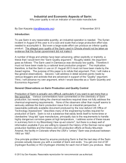 Sarin Quality and Quantity - Strongpoint Security Limited