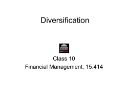 Diversification