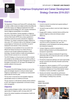 DTF Indigenous Employment and Career Development Strategy