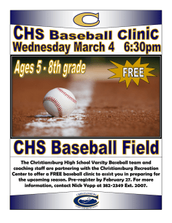 The Christiansburg High School Varsity Baseball team and