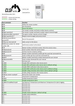 Text command Function #00# Define the master number