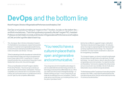 DevOps and the bottom line