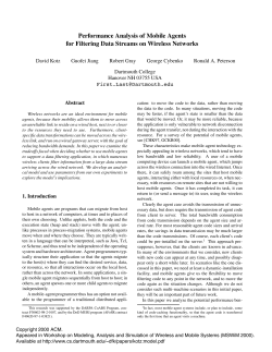 Performance Analysis of Mobile Agents for