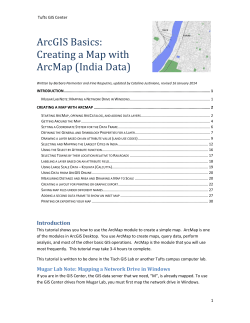 ArcGIS Basics 2: Creating a Map with ArcMap (India Data)