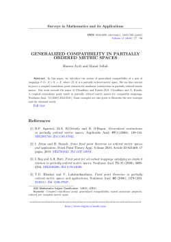 Generalized compatibility in partially ordered metric spaces