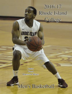 Men`s Basketball - rhode island college athletics