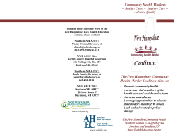 NH CHW Coalition Brochure - The North Country Health Consortium