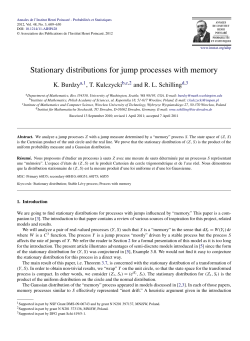 Stationary distributions for jump processes with