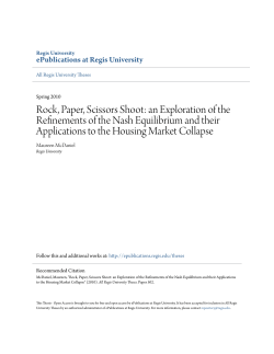 Rock, Paper, Scissors Shoot - ePublications at Regis University