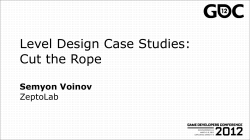 Level Design Case Studies: Cut the Rope