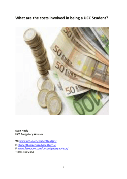 Student costs - University College Cork