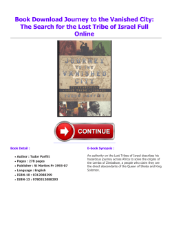 Book Journey to the Vanished City