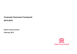 ECC Corporate Outcomes Framework 2014-2018
