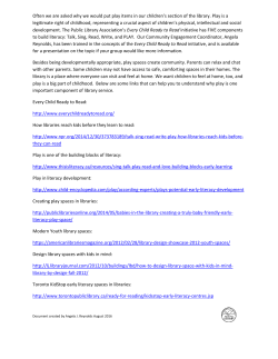 Often we are asked why we would put play items in our children`s