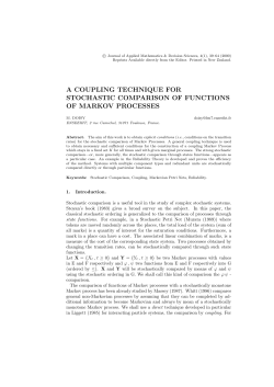 a coupling technique for stochastic comparison of functions