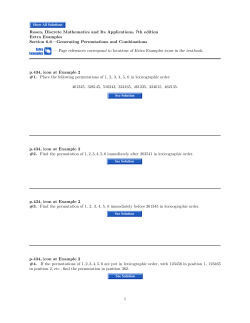 Extra Examples Section 6.6—Generating Permutations