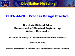 Condenser Design - Auburn University