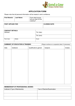 Application Form