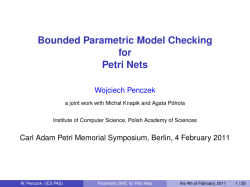 Bounded Parametric Model Checking for Petri Nets