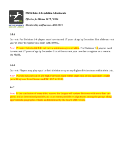 3.1.2 Current: For Divisions 1-4 players must have turned