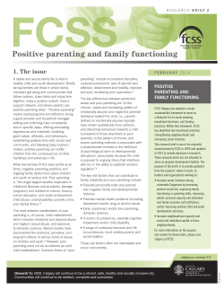 Positive parenting and family functioning