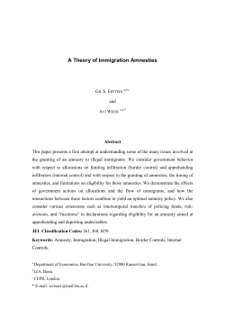 A Theory of Immigration Amnesties