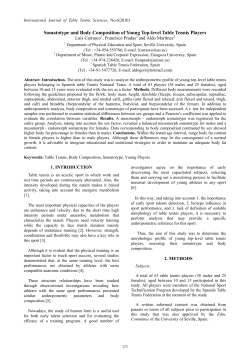 Somatotype and Body Composition of Young Top