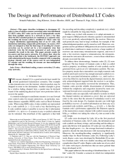The Design and Performance of Distributed LT Codes