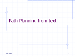 Robot Motion Planning