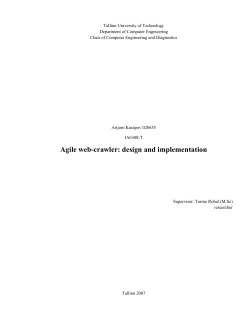 2 Web-crawler design and implementation