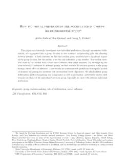 How individual preferences are aggregated in groups