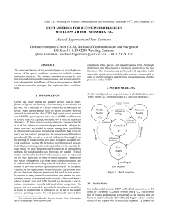 COST METRICS FOR DECISION PROBLEMS IN