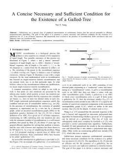 A Concise Necessary and Sufficient Condition for the Existence of a