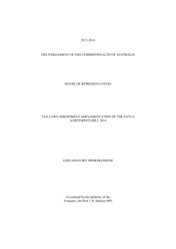 Implementation of the United States Foreign Account Tax