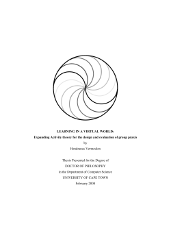 LEARNING IN A VIRTUAL WORLD - 400 Bad Request