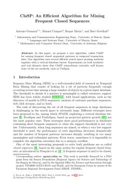 ClaSP: An Efficient Algorithm for Mining Frequent Closed Sequences