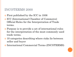 INCOTERMS 2000
