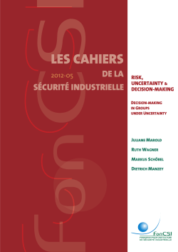 Decision-making in groups under uncertainty