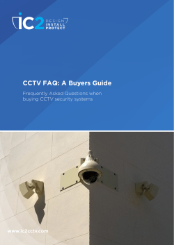 CCTV FAQ: A Buyers Guide