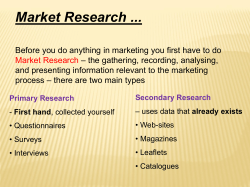 Market Research