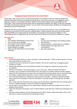 Engaging through observation-led conversations. (PDF