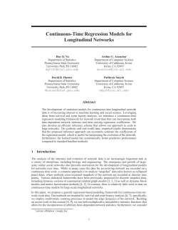 Continuous-Time Regression Models for Longitudinal Networks