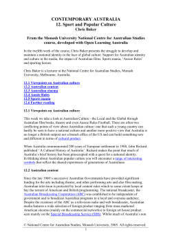 Sport and Popular Culture