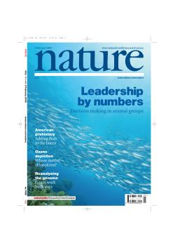 Leadership by numbers - Princeton University