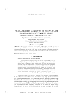 probabilistic variants of rényi-ulam game and many