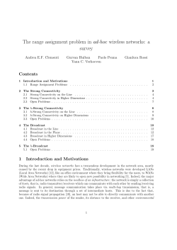 The range assignment problem in ad