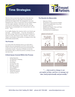 Time Strategies - Fresnel Partners