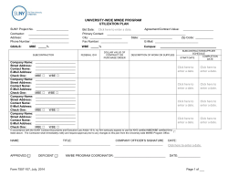MWBE Utilization Plan