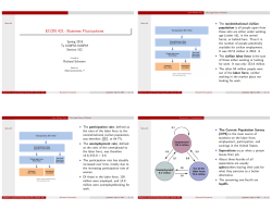 ECON 421: Business Fluctuations