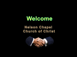 Can`t Buy Cannot Remove Sin - Nelson Chapel Church of Christ